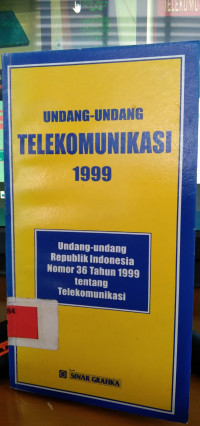 Undang -undang telekomunikasi 1999