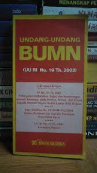 undang-undang  bumn  ( uu ri no 19 th2003